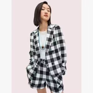 Kate Spade gingham blazer